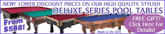 High quality, affordable, stylish... The New Deluxe Series Tables from Triangle Billiards