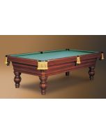 Classic Georgian shown in Honduran Mahogany with piano finish, leather net drop pockets, hand-tied braid and silk tassels.