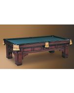 La Piedra shown in Honduran Mahogany with piano finish, leather net drop pockets, hand-tied braid and silk tassels.