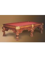 Monteleone shown in Honduran Mahogany with piano finish, leather net drop pockets, hand-tied braid and silk tassels.