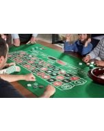 Adaptable Black Jack Cloth with Chips Set