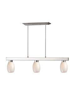 Cobalt Billiard Light - White Glass Shades