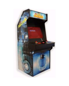 Full-Sized Upright Arcade Game with Trackball featuring 3,000 Games