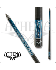 Athena ATH49 Blue Stain w/ White & Blue Flower Pattern Cue