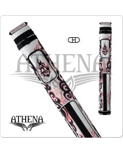 Athena ATHC03 2x2 Hard Cue Case - White w/Heartburn