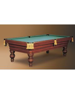 Classic Georgian shown in Honduran Mahogany with piano finish, leather net drop pockets, hand-tied braid and silk tassels.