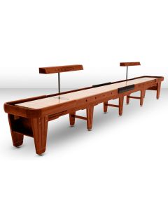 Shown in solid cherry wood with espresso stained seam plate and diamond inlays
