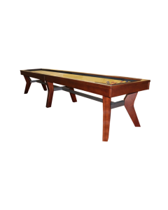 Madison Shuffleboard Table with Brushed Aluminum Upgrade