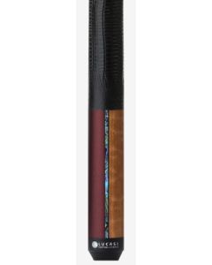LZDU14 Lucasi Duo Half Paint/Half Exotic Wood Series Pool Cue