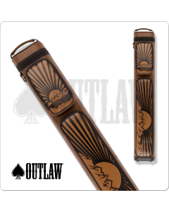 Outlaw OLB35L 3x5 Chocolate Rising Sun Hard Case 