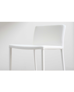 Fusion White Micro Fiber Leather Chair
